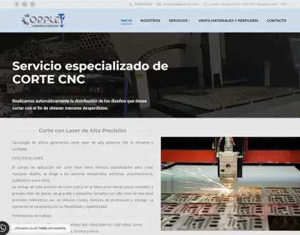 Corplet | Corte en Laser | Metalurgia - Villavicencio